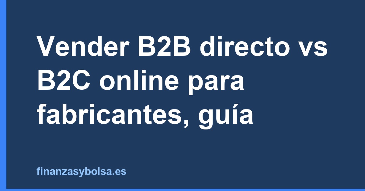 vender b2b directo en contexto real